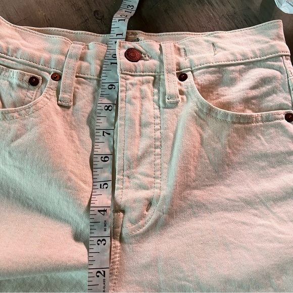 Madewell The Perfect Vintage Jean in Vintage Canvas Wash Size 25 Cream High Rise - Picture 11 of 14